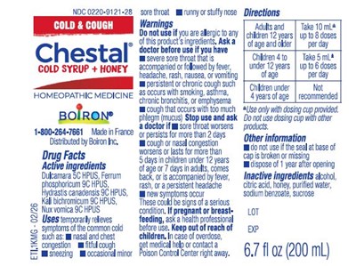 Label (Chestal Cold Cough Honey Eti.1kmg   0226)